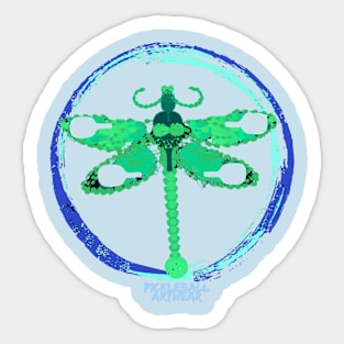 Dragonfly by Pickleball ARTwear Sticker